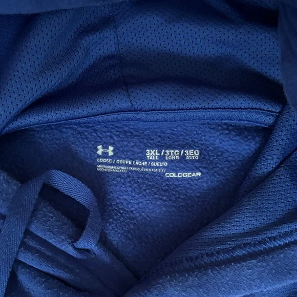 Under Armour Men's Royal Blue Pullover Hoodie - Picture 2 of 2